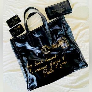 YSL Postage Style Tote bag with wallets and cardholders